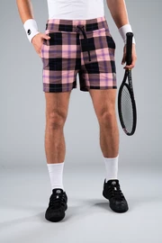 Herren Shorts Hydrogen Tartan Shorts Pink/Black