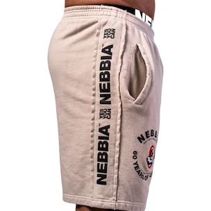 Herren Shorts Nebbia NEBBIA x OLYMPIA Washed Sweat Shorts LEGEND 786 light grey XL