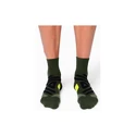 Herren Socken On  Mid Sock Jungle/Lime