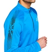 Herren Sweatshirt Asics Icon LS 1/2 Zip Top Top Blau / Schwarz