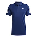 Herren T-Shirt adidas  Club 3 Stripes Polo Dark Blue XXL