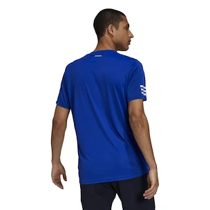 Herren T-Shirt adidas  Club 3STR Tee Blue