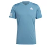 Herren T-Shirt adidas Club 3STR Tee Blue