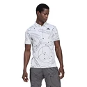 Herren T-Shirt adidas  Club Graphic Polo White
