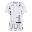 Herren T-Shirt adidas  Club Graphic Tee White