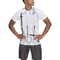 Herren T-Shirt adidas  Club Graphic Tee White