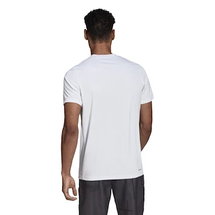 Herren T-Shirt adidas  Club Graphic Tee White