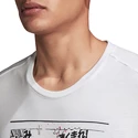 Herren T-Shirt adidas  Fast GFX white