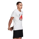 Herren T-Shirt adidas  Fast GFX white