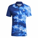 Herren T-Shirt adidas  Melbourne Tennis HEAT.RDY FreeLift Polo Shirt Blue