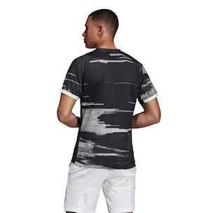 Herren T-Shirt adidas NY Printed Tee Black/Green