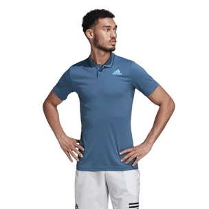 Herren T-Shirt adidas  Paris Freelift Polo Altered Blue