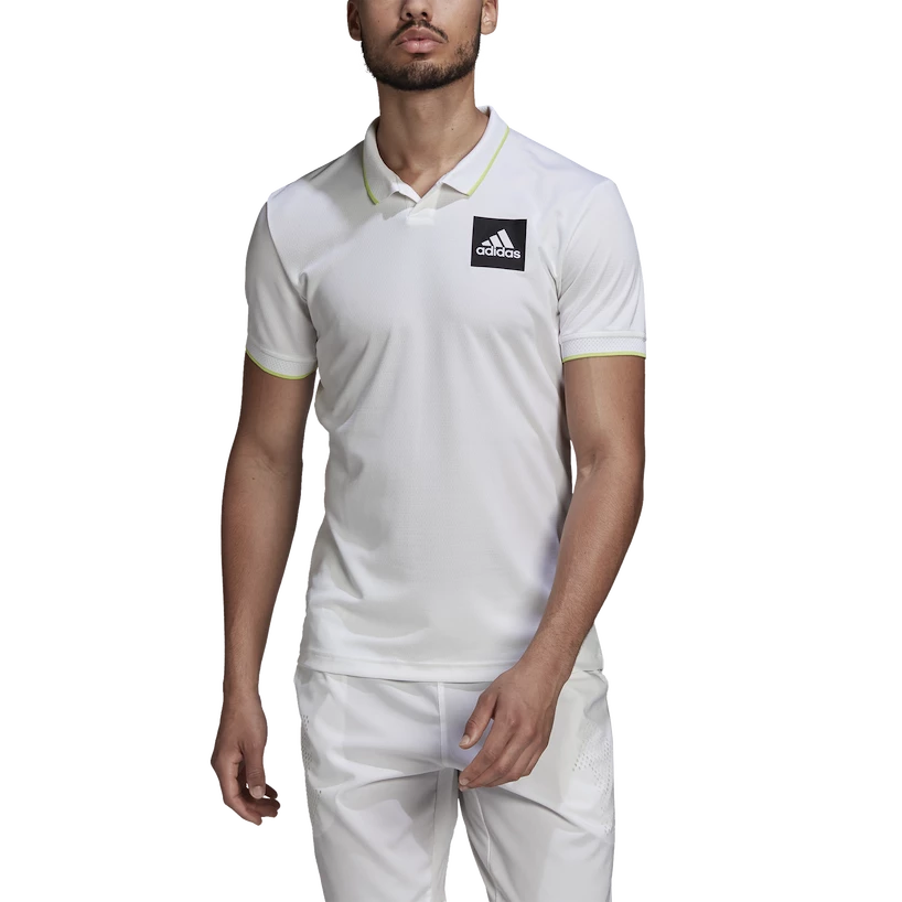 Herren T Shirt adidas Paris Freelift Polo White