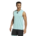 Herren T-Shirt adidas  Paris Sleeveless Aqua