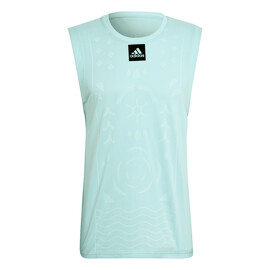 Herren T-Shirt adidas  Paris Sleeveless Aqua