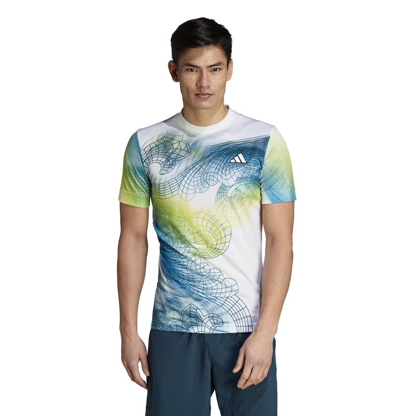 Herren T Shirt adidas Printed Tee Pro White M