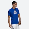Herren T-Shirt adidas Tenis Logo Royal Blue