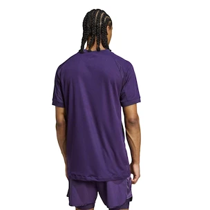 Herren T-Shirt adidas  Tennis Pro Climacool+ FreeLift T-Shirt Aurora Plum