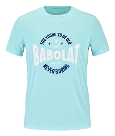 Herren T-Shirt Babolat Exercise Graphic Tee Men Angel Blue