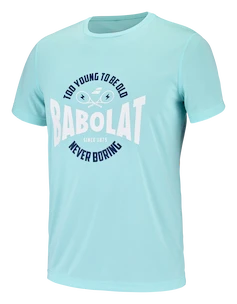 Herren T-Shirt Babolat  Exercise Graphic Tee Men Angel Blue