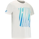 Herren T-Shirt Babolat  Exercise Message Tee Men Cannoli Cream