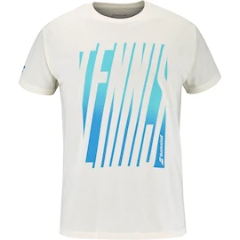 Herren T-Shirt Babolat Exercise Message Tee Men Cannoli Cream