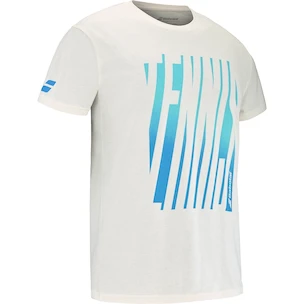 Herren T-Shirt Babolat  Exercise Message Tee Men Cannoli Cream