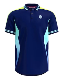 Herren T-Shirt BIDI BADU Grafic Illumination Polo Dark Blue