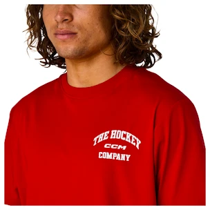Herren T-Shirt CCM  Athleisure Tee Red