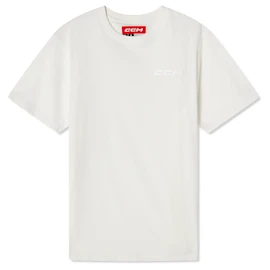 Herren T-Shirt CCM Casual Tee Blanc