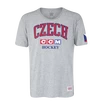 Herren T-Shirt CCM  FLAG TEE TEAM CZECH Athletic Grey