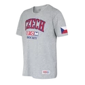 Herren T-Shirt CCM  FLAG TEE TEAM CZECH Athletic Grey