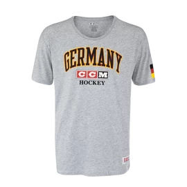 Herren T-Shirt CCM FLAG TEE TEAM GERMANY Athletic Grey