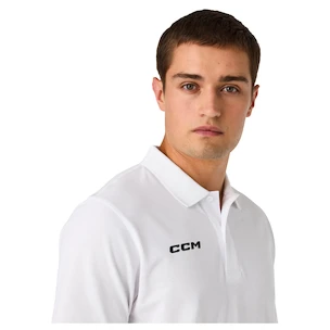 Herren T-Shirt CCM  Team Polo White