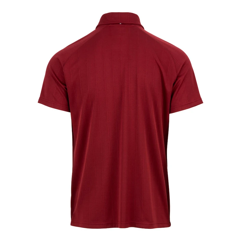 Red fila polo shirt cheap