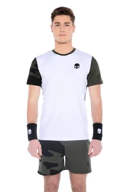 Herren T-Shirt Hydrogen Tech Camo Tee White/Military Green