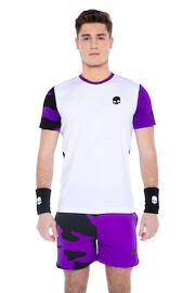Herren T-Shirt Hydrogen  Tech Camo Tee White/Purple