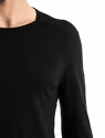 Herren T-Shirt Icebreaker  200 Oasis LS Crewe Black