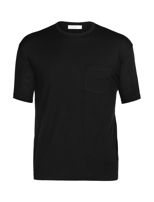 Herren T-Shirt Icebreaker  Granary SS Pocket Tee Black