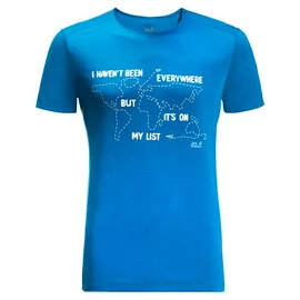 Herren T-Shirt Jack Wolfskin Pack & Go Travel T Blue Pacific