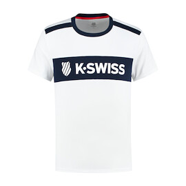 Herren T-Shirt K-Swiss  Heritage Sport Logo Tee White