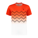 Herren T-Shirt K-Swiss  Hypercourt Print Crew Spicy Orange/White