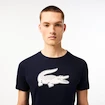 Herren T-Shirt Lacoste  Big Logo Core Performance T-Shirt Navy Blue/White