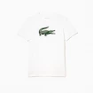 Herren T-Shirt Lacoste  Big Logo Core Performance T-Shirt White/Green