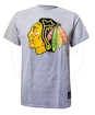 Herren T-Shirt Majestic NHL Chicago Blackhawks Logo Tee