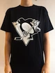 Herren T-Shirt Mitchell & Ness Black And White Logo NHL Pittsburgh Penguins