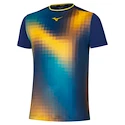 Herren T-Shirt Mizuno  Frontier Shadow Graphic Tee M Bellwether Blue