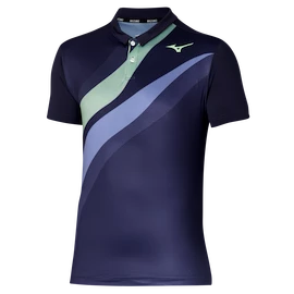 Herren T-Shirt Mizuno Release Shadow Polo Evening Blue