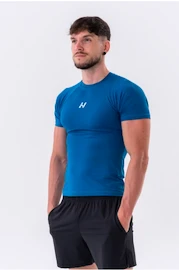 Herren T-Shirt Nebbia Functional Slim-fit T-shirt 324 blue