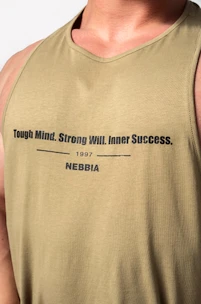 Herren T-Shirt Nebbia  Gym Tank Top FLEXIN' 360 Green